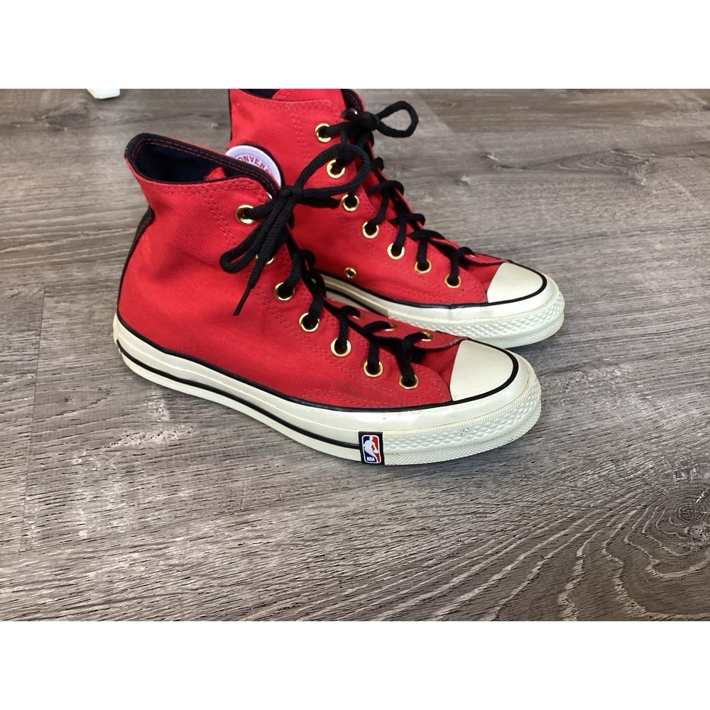 Chicago Bulls NBA Converse CTAS Mens Size 5 W 7 Chuck Taylor All Star Mid Red